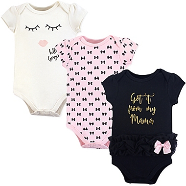 Little Treasures 3-Pack Mama Bodysuits. View a larger version of this product image.