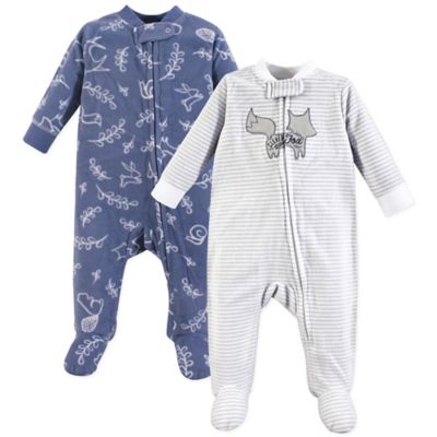 Yoga Sprout 2-Pack Forest Sleep &amp; Play Pajamas in Blue