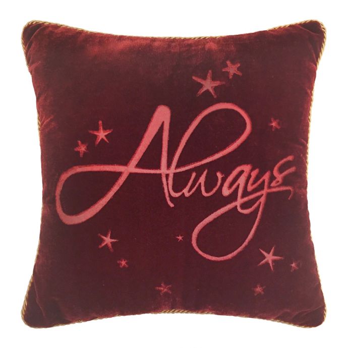 Harry Potter Always Square Throw Pillow Bed Bath Beyond