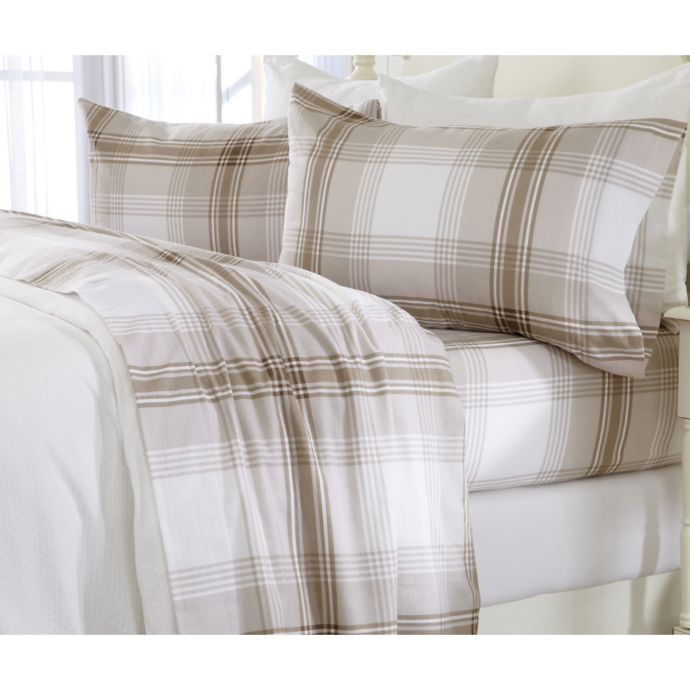 Great Bay Home Plaid Flannel Sheet Set Bed Bath & Beyond
