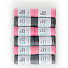 Alternate image 1 for Oh Baby Bags 12-Count Duffel Dispenser Refill Bags in Pink/Grey