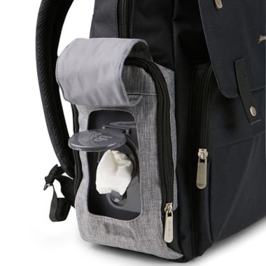 Eddie Bauer&reg; Crosstown Backpack Diaper Bag in Black. View a larger version of this product image.