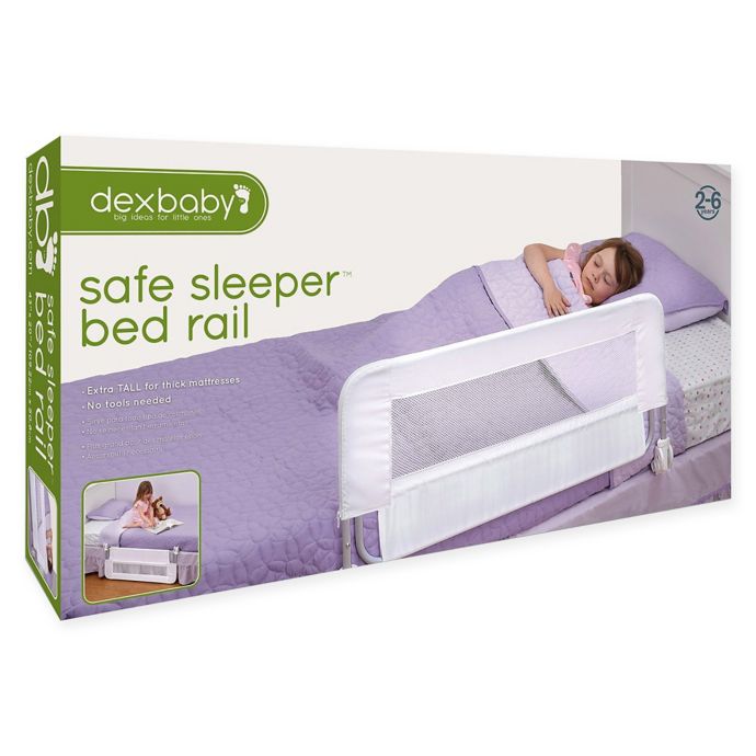 Dexbaby Safe Sleeper Fold Down Single Bed Rail In White Buybuy Baby