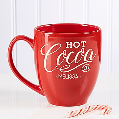 Hot Cocoa Personalized Vintage Bistro Mug. View a larger version of this product image.