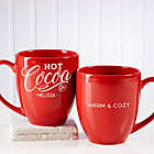 Alternate image 1 for Hot Cocoa Personalized Vintage Bistro Mug