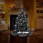 Alternate image 1 for Fraser Hill Farm 75-Inch Snowing Artificial Christmas Tree with Black Base