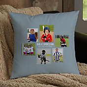 For Him 6-Photo Collage Personalized Throw Pillow Collection
