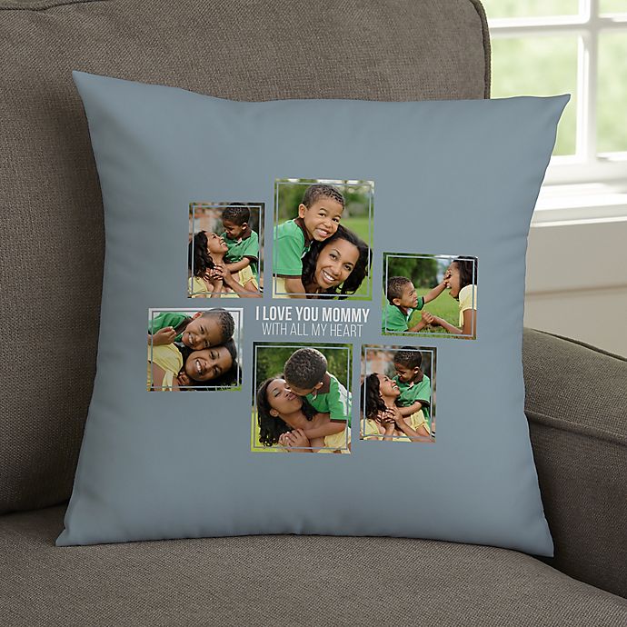 Alternate image 1 for For Her 6-Photo Collage Personalized Throw Pillow Collection