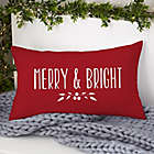 Alternate image 0 for Christmas Wreath Personalized Lumbar Throw Pillow