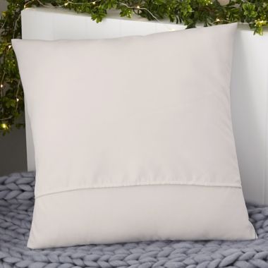 Christmas Wreath Personalized 18-Inch Square Throw Pillow. View a larger version of this product image.