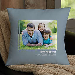 For Him Photo Personalized 18-Inch Square Throw Pillow