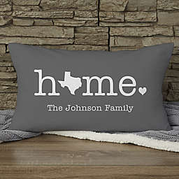 Home Personalized Lumbar Throw Pillow