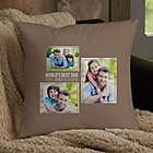 Alternate image 0 for For Him 3-Photo Collage Personalized 14-Inch Square Throw Pillow