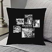 Wedding 5-Photo Collage Personalized Throw Pillow Collection
