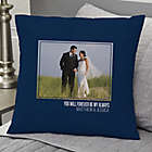 Alternate image 0 for Wedding-Photo Personalized Lumbar Pillow Collection