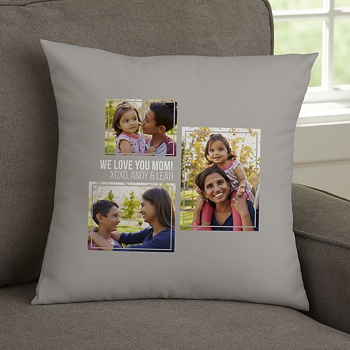 Alternate image 1 for For Her Personalized-Photo Collage Pillow Collection