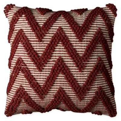 red pattern throw pillows