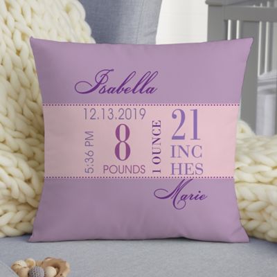 personalized baby pillow keepsake