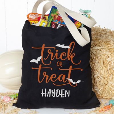 Trick or Treat Personalized Halloween Treat Bag