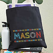 Stencil Name Personalized Tote Bag For Boys