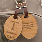 Alternate image 3 for Classic Monogram Personalized Wood Bag Tag