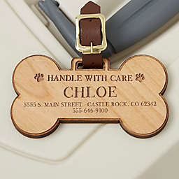 Pet Personalized Wood Bag Tag