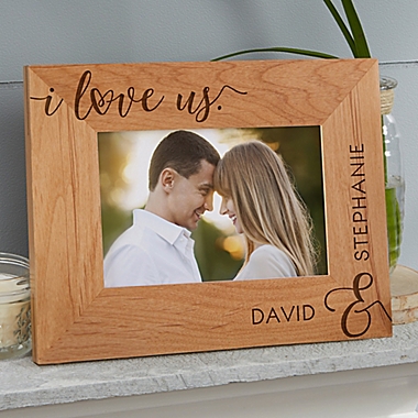 I Love Us Forever Personalized 4-Inch x 6-Inch Picture Frame. View a larger version of this product image.