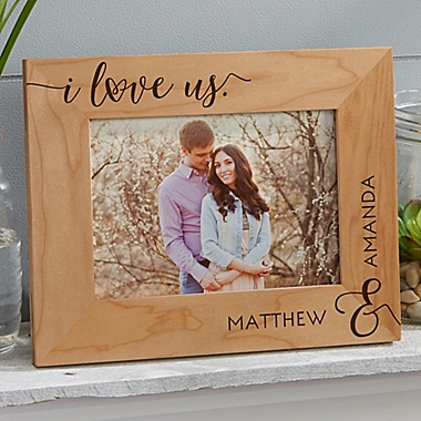 I Love Us Forever Personalized 5-Inch x 7-Inch Picture Frame. View a larger version of this product image.