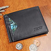 Men&#39;s RFID Blocking Personalized Leather Cash Clip