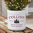Alternate image 0 for Vintage Holiday Personalized Outdoor Flower Pot