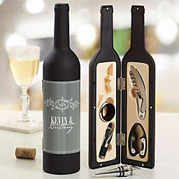 Hampton Wine Bottle Personalized Wine Accessory 5pc Kit