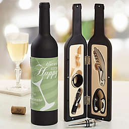 Uncork Some Happy Personalized Wine Accessory 5pc Kit