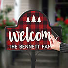 Alternate image 1 for Cozy Cabin Personalized Magnetic Garden Sign