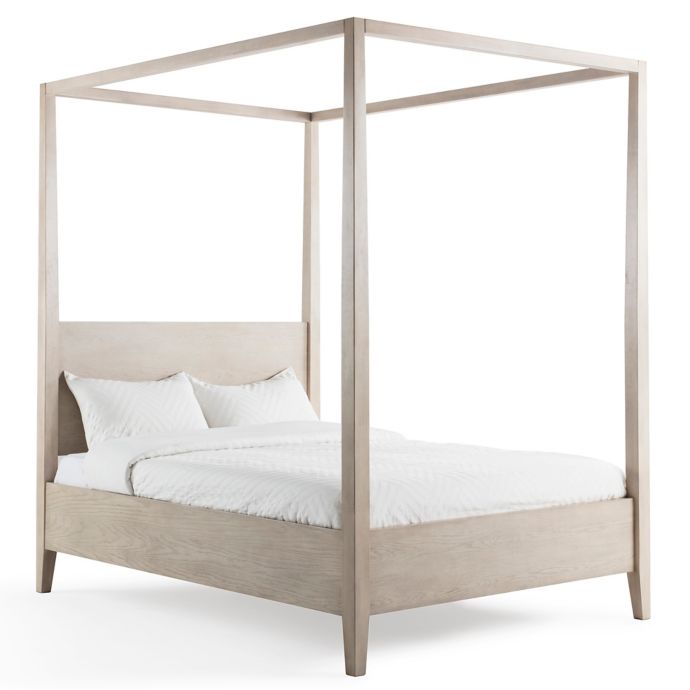 Bee & Willow™ Home Wood Canopy Bed in Natural | Bed Bath ...