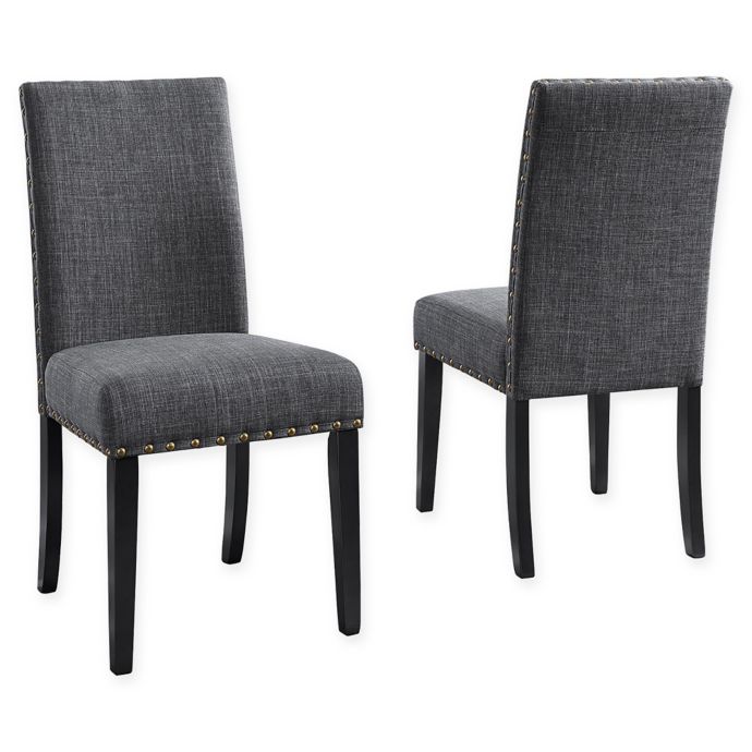 Brassex Inc Upholstered Indira Dining Chairs (Set of 2) Bed Bath and
