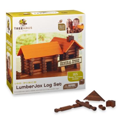 TreeHaus Lumberjax Wood Log Set | Bed 