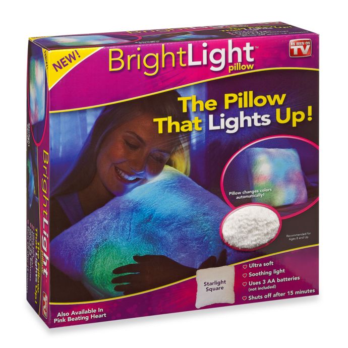 Bright Light Pillow White Square Bed Bath Beyond