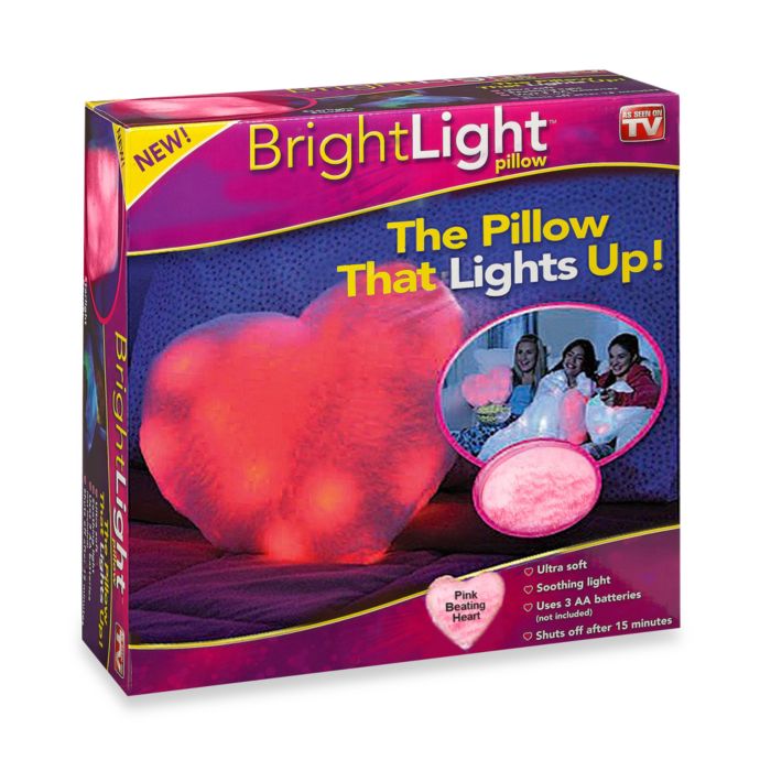Bright Light Pillow Pink Heart Bed Bath Beyond