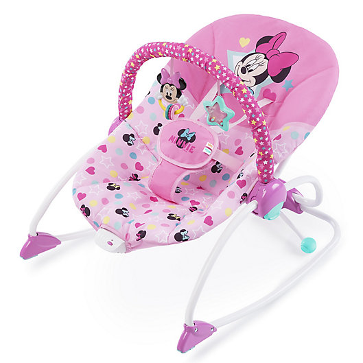 Alternate image 1 for Disney Baby™ Bright Starts™ MINNIE MOUSE Stars & Smiles Infant to Toddler Rocker™