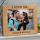 Alternate image 0 for I Love Us Engraved Wood 8-Inch x 10-Inch Picture Frame