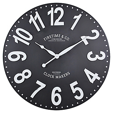 FirsTime &amp; Co.&reg; 27-Inch Sullivan Wall Clock in Black/White. View a larger version of this product image.