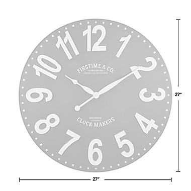 FirsTime &amp; Co.&reg; 27-Inch Sullivan Wall Clock in Black/White. View a larger version of this product image.