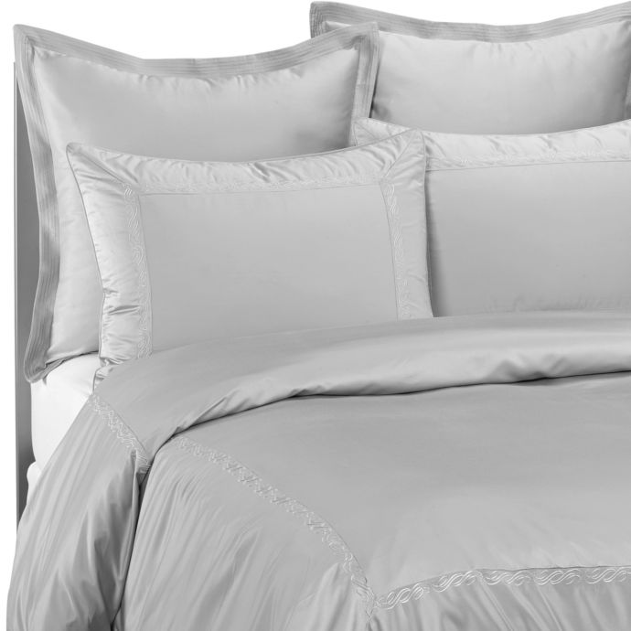 Raymond Waites Soft Scroll Duvet Cover In Aqua Bed Bath Beyond