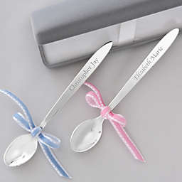 Personalized Silver Plated Heirloom Baby Spoon