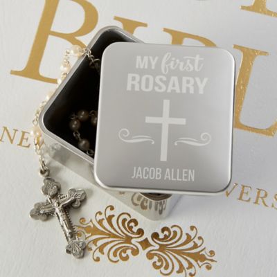 My First Rosary Personalized Keepsake Box