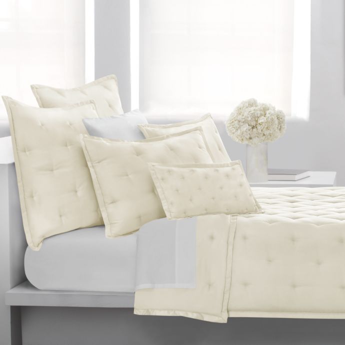 DKNY City Silk Quilt in Ivory Bed Bath and Beyond Canada