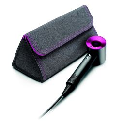 Dyson Supersonic Hair Dryer in Iron/Fuchsia with Bonus Premium Bag