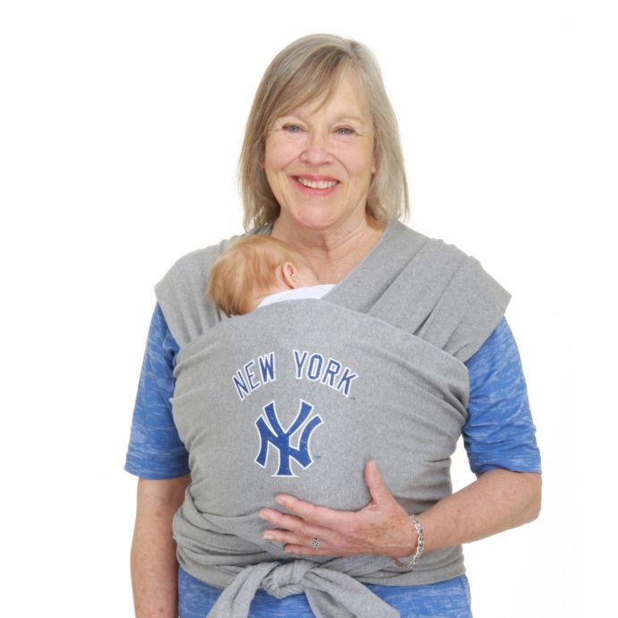 Moby® MLB™ Edition New York Yankees Wrap Baby Carrier in Grey buybuy BABY