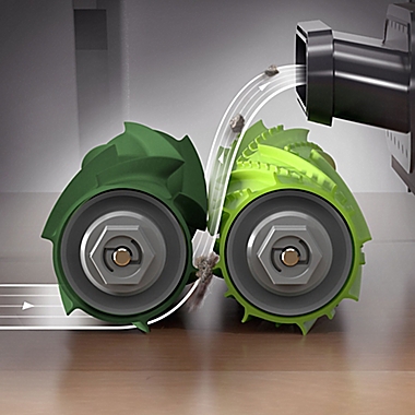 iRobot&reg; Roomba&reg; iSeries Dual Mult-Surface Rubber Brushes in Green. View a larger version of this product image.