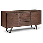 Alternate image 0 for Simpli Home Lowry Solid Acacia Wood Sideboard Buffet in Distressed Charcoal Brown